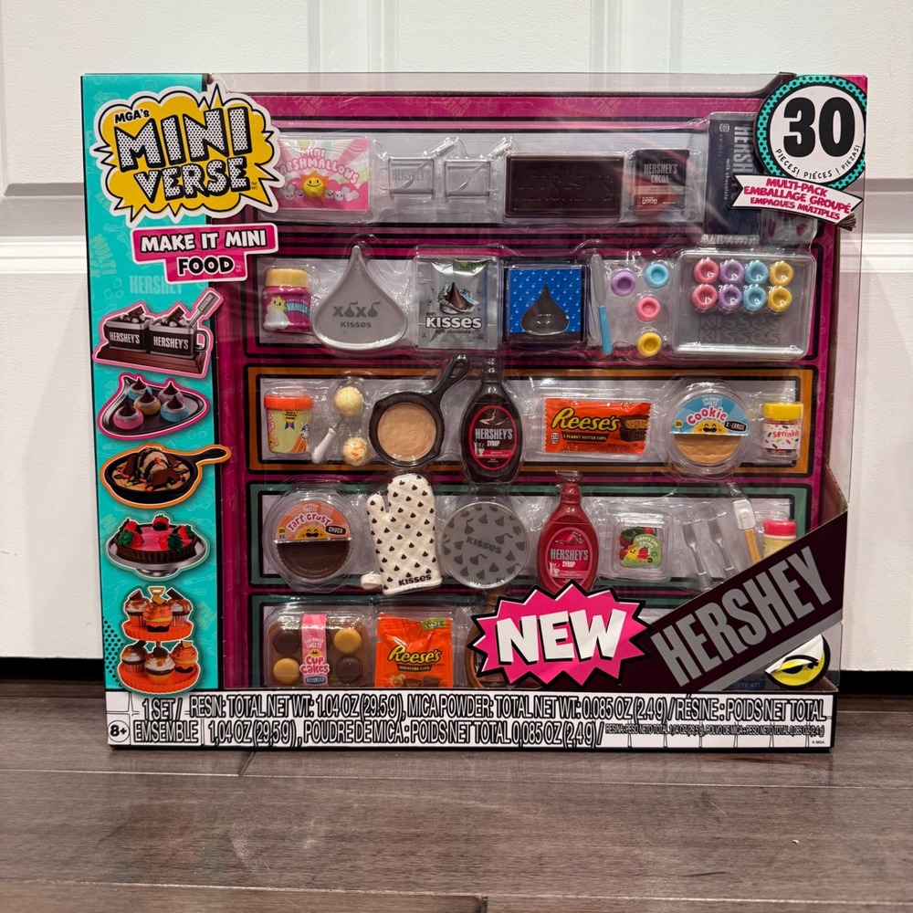 MGA's Miniverse Make It Mini Food Hershey Multi-Pack 30 Piece DIY Set New